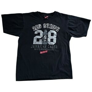 🇯🇲🍺 Red Stripe Jamaican Lager Graphic Tee | Size XL